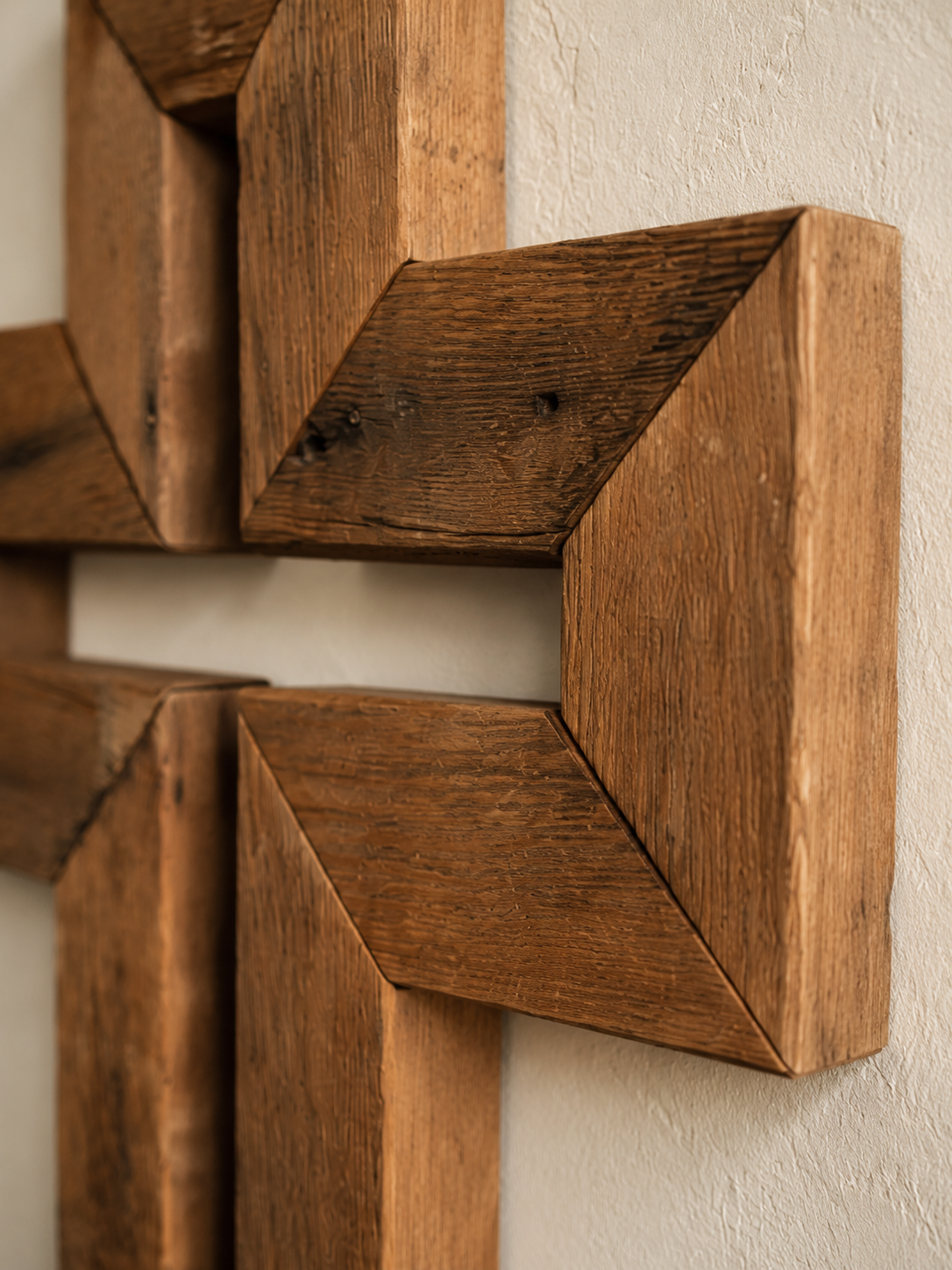 Handmade Reclaimed Barn Wood Cross-111