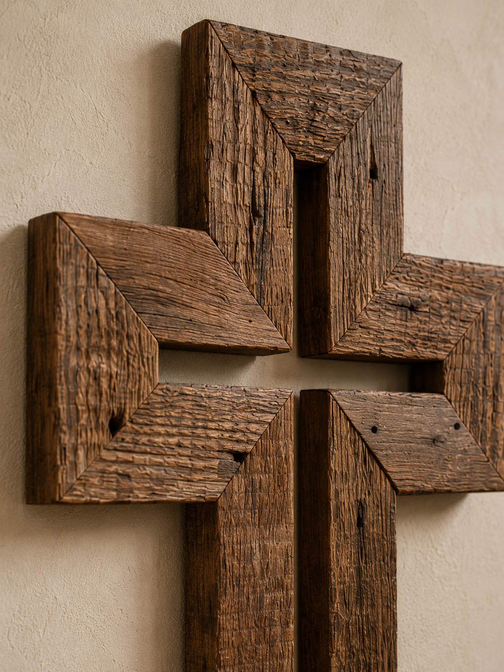 Handmade Reclaimed Barn Wood Cross-119