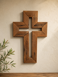 Handmade Reclaimed Barn Wood Cross-111