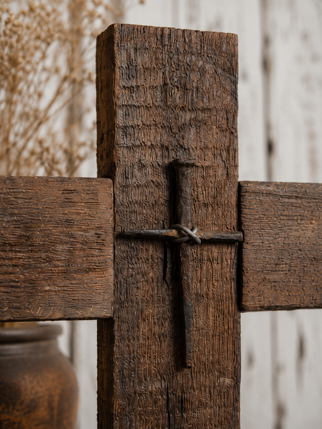 Handmade Reclaimed Barn Wood Cross-SCR 202
