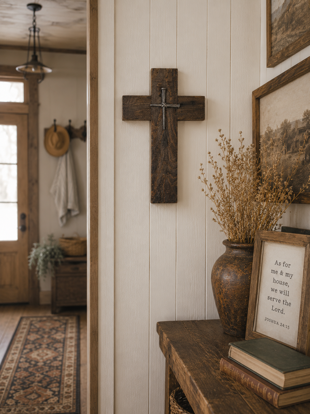 Handmade Reclaimed Barn Wood Cross-SCR 205