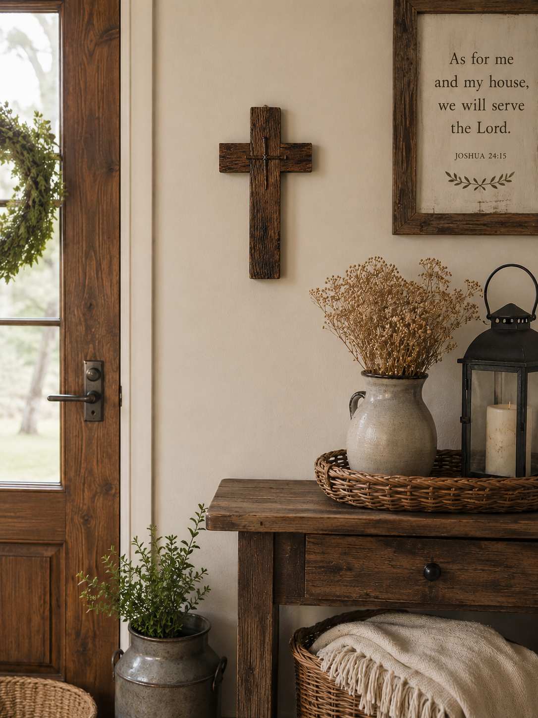 Handmade Reclaimed Barn Wood Cross-SCR 206