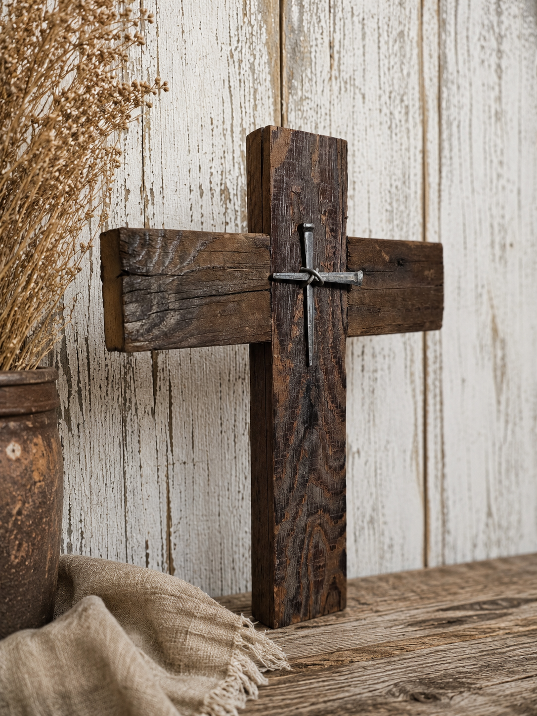 Handmade Reclaimed Barn Wood Cross-SCR 205