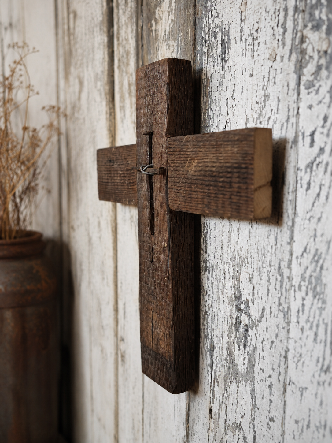 Handmade Reclaimed Barn Wood Cross-SCR 202