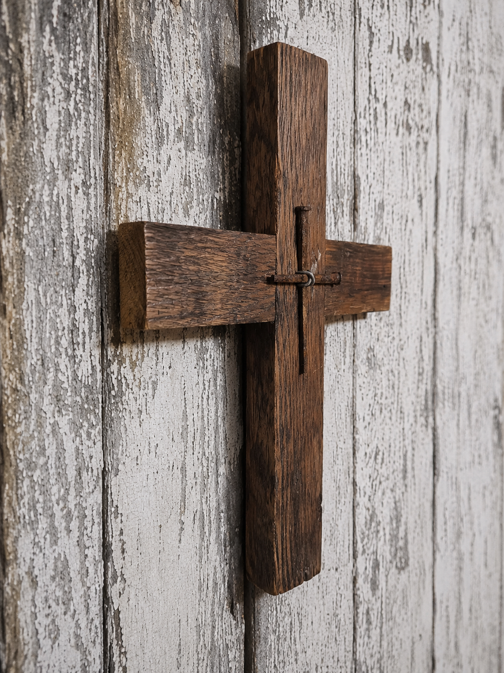 Handmade Reclaimed Barn Wood Cross-SCR 206
