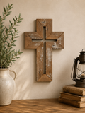 Handmade Reclaimed Barn Wood Cross-128