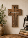 Handmade Reclaimed Barn Wood Cross-119